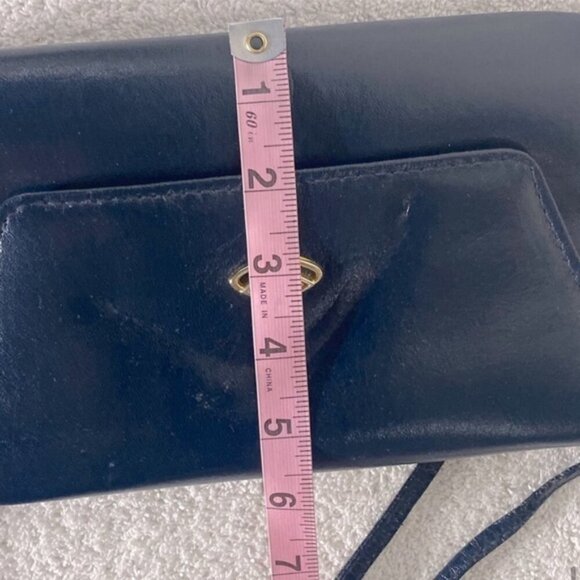 Vintage Navy Blue Cross Body Bag Shoulder Bag Clutch Purse - Picture 12 of 12